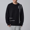 Momeck men's color-blocking jacquard pullover knitted sweater for men 2024 Winter New round neck Men's sweater 21895 details Picture